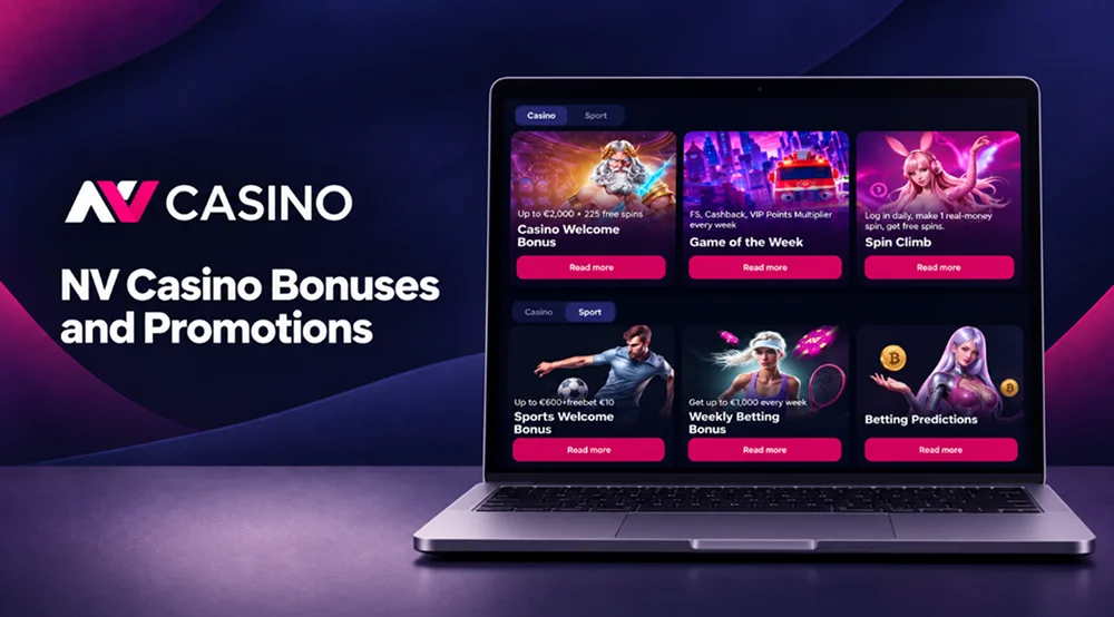 NV Casino bonuses and promotions page
